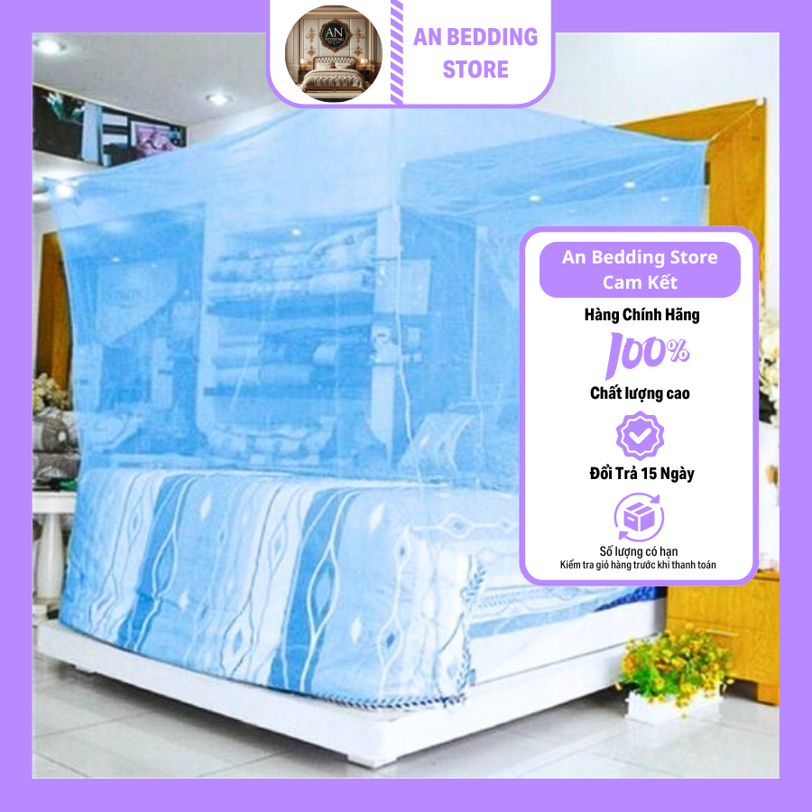 Mùng ngủ giăng dây, màn ngủ An Bedding, màn dày lỗ nhỏ chống muỗi, màn ngủ, màn chống muỗi, mùng chố
