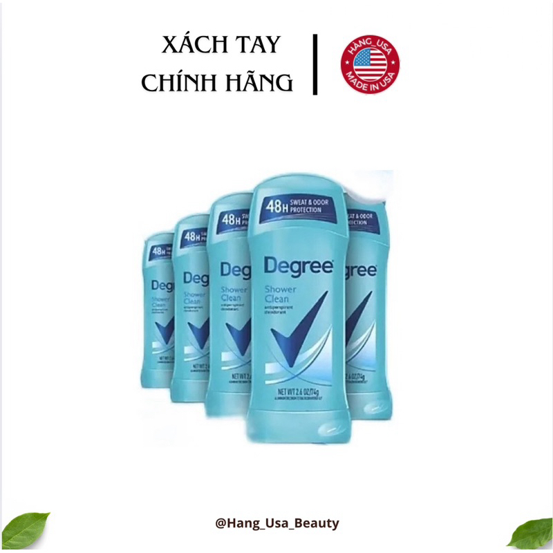 [ USA ] Lăn khử mùi Degree Nữ Shower Clean Sweat & Odor Protection 74g