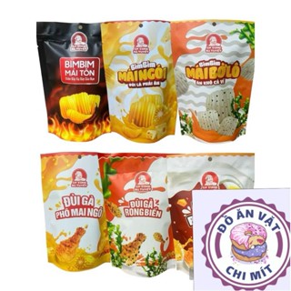 Bán sỉ bịch 12 gói Tăm cay Bà Tuyết, đùi gà rong biển, đùi gà bơ sữa,bim bim mái tôn, mái ngói bờ lô