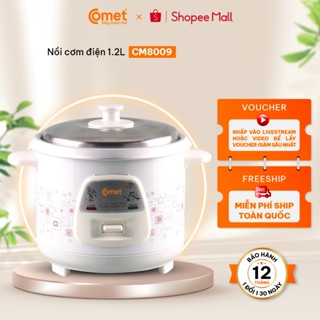 [Có hỏa tốc TPHCM ] Nồi cơm điện nắp rời 1.2L COMET - CM8009