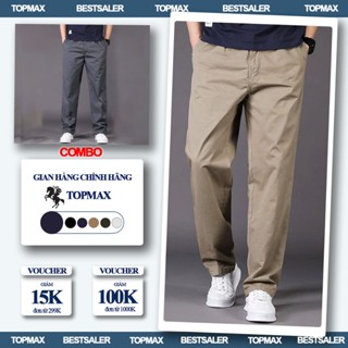 Combo Quần KaKi Cạp Chun Hàn Quốc TOPMAX, Quần Nam Phom Regular Siêu Đẹp, mềm mịn, Vải Co Giãn
