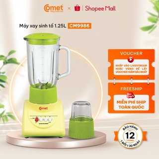  Máy xay sinh tố cối thủy tinh 1.25L 300W COMET - CM9986 