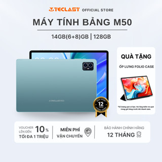 Máy Tính Bảng Teclast M50 Tablet 14GB(6+8)/128GB | Màn Hình 10.1inch | Loa Kép | 2 SIM - Chính Hãng
