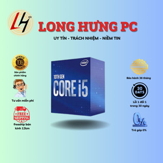 CPU intel Core i5 genth 10, i5 10400 , i5 10400F, i5 10600KF Tray New Không Fan BH 36TH