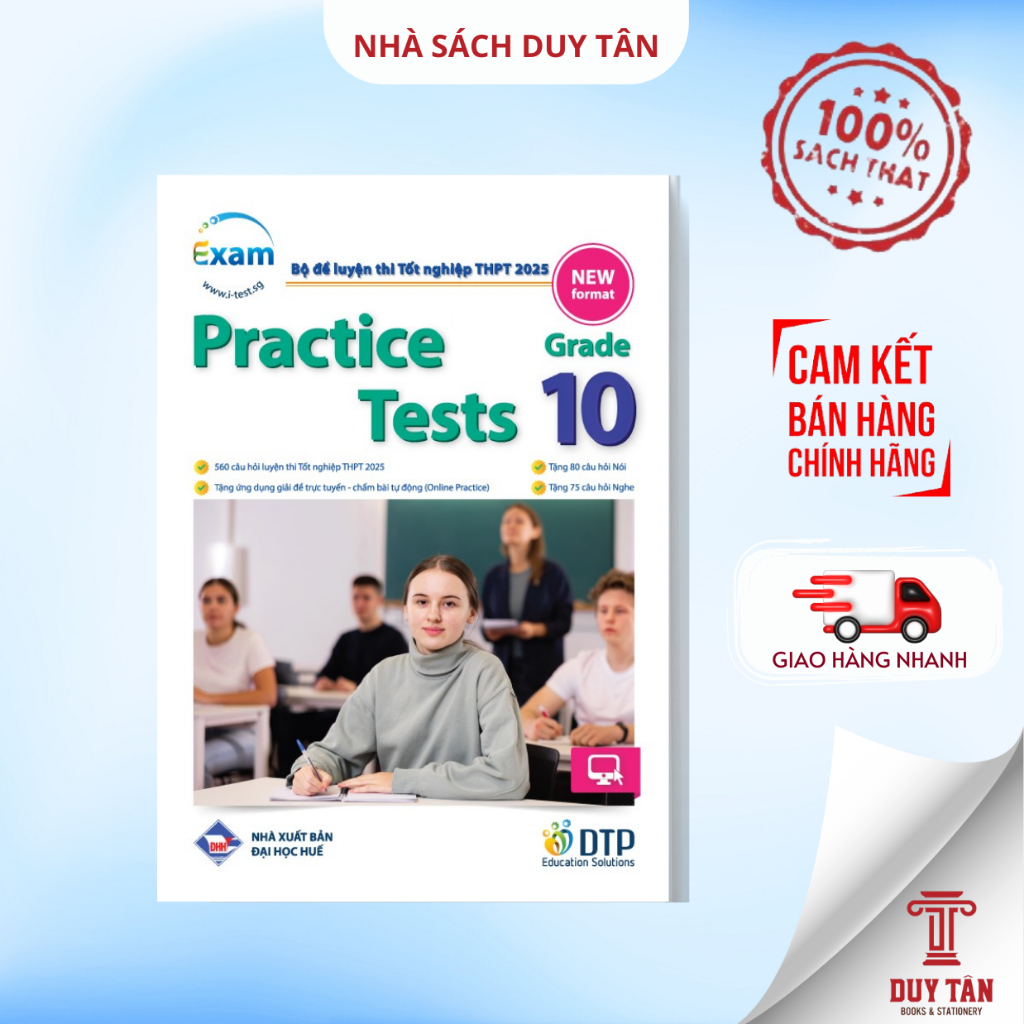 Sách - Practice Tests Grade 10 - DTPbooks