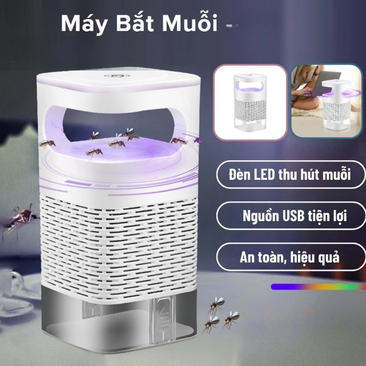Đèn Bắt Muỗi Tia UV Cao Cấp , Máy Bắt Muỗi Diệt Côn Trùng Thông Minh Có Quạt Hút