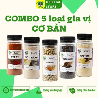  Combo 5 gia vị cơ bản Chú Lâm - Phù Sa dùng để chế biến thực phẩm  làm đồ chấm 