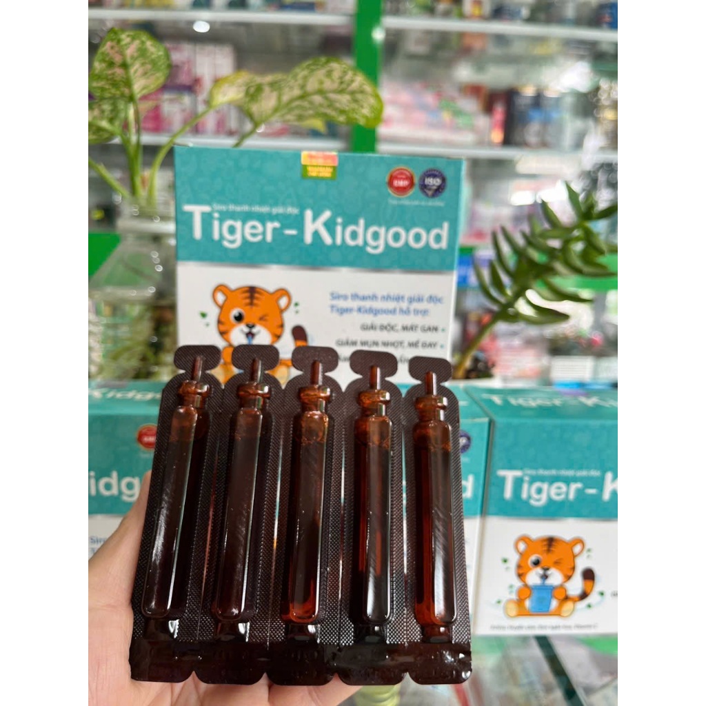 Kidgood - Siro thảo mộc giúp giải độc gan trẻ em, giảm mẩn ngứa, rôm sẩy - Hộp 20 ống - NT Bình An