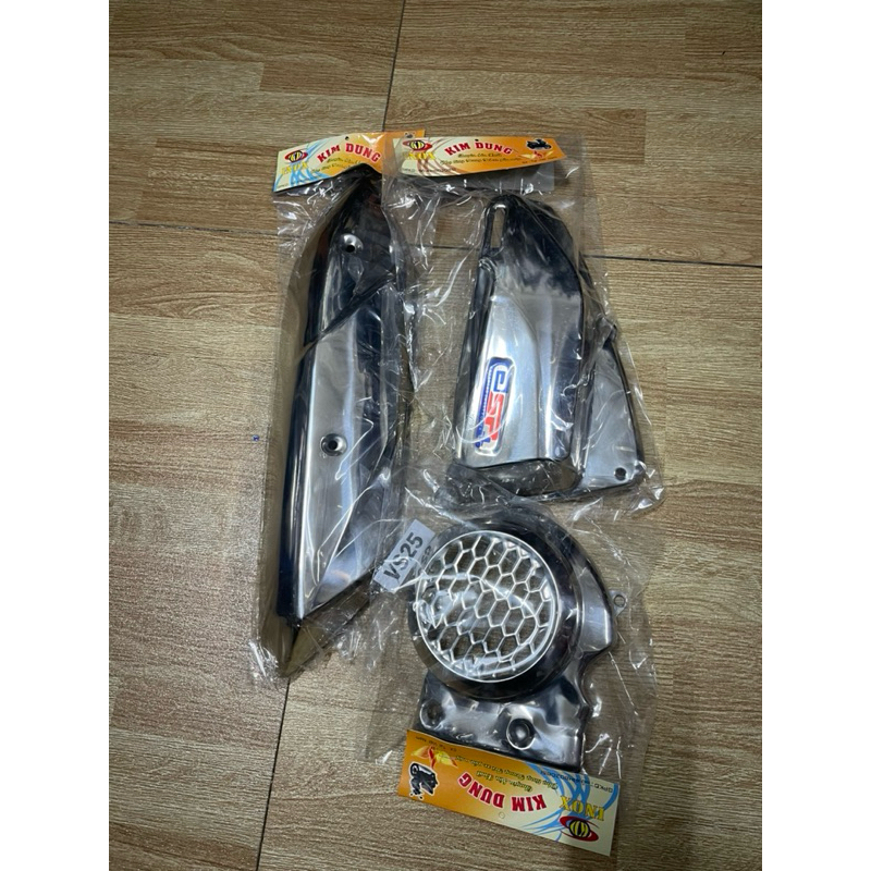 ốp bô, bầu lọc gió, quạt gió inox xe vision đời 2025