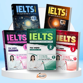 Bộ 5 Cuốn IELTS: Bộ 3 IELTS Từ Vựng và Kỹ Thuật Đọc và Bộ 2 Cuốn IELTS 4 Kỹ Năng Dành Cho Người Mới Bắt Đầu Từ Con Số Âm