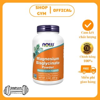 Bột NOW Magnesium Bisglycinate Chelate with TRAACS Powder- Hỗ trợ não bộ, phát triển cơ bắp, trí nhớ