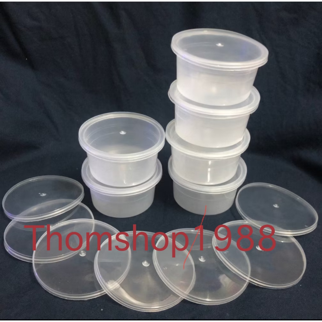 ( SỈ ) 2Lốc 100 hũ flan , hũ , caramen làm bánh có nắp đậy-thomshop1988