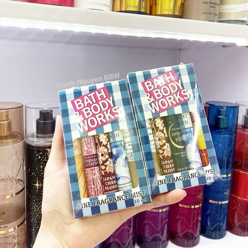 Set 5 chai chiết 10ml BBW - Mix mùi