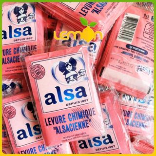 [Date xa] Bột nở làm bánh - Bột nổi ALSA hàng Pháp - Lốc 8 gói 11g