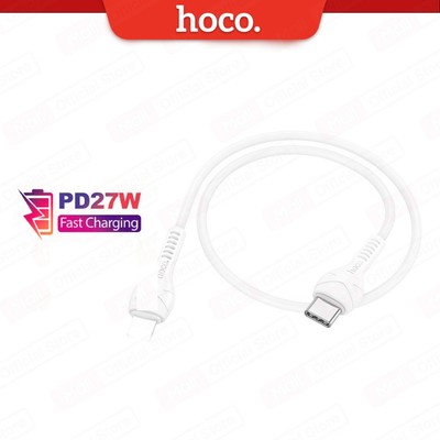 Cáp sạc nhanh siêu bền Typec to IP PD27W 3.0A HOCO X37 / X55 dài 1m dùng cho ip11/12/13/14 dây dẻo, đầu sạc chống đứt