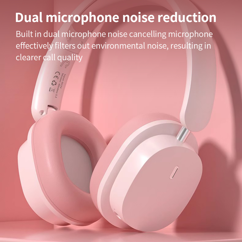 Tai Nghe Chụp Tai Bluetooth 5.3 T3 Thời Trang Và Phong Cách Âm Bass Ấm Sống Động Có Mic Đàm Thoại Cho Học Tập Giải Trí | BigBuy360 - bigbuy360.vn