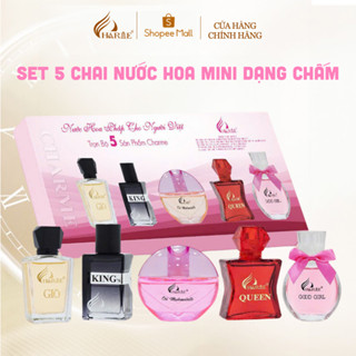 [MẪU MỚI] Bộ Nước Hoa Mini CHARME 10ml, 5 Chai Dạng Chấm, Set Cho Nam Và Nữ Tiện Dụng