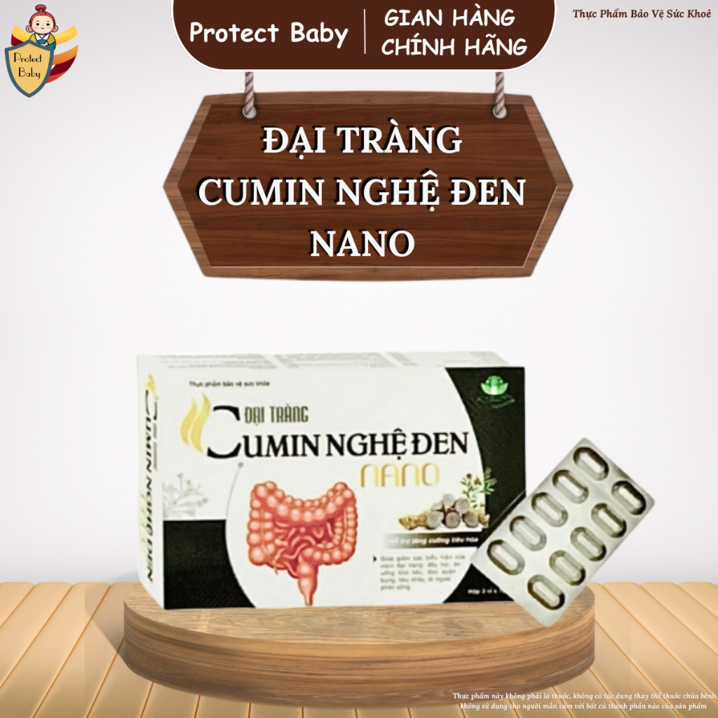 Đại Tràng Cumin Nghệ Đen Nano  (Hộp 3 vỉ x 10 viên nén) – Hỗ trợ tăng cường tiêu hóa