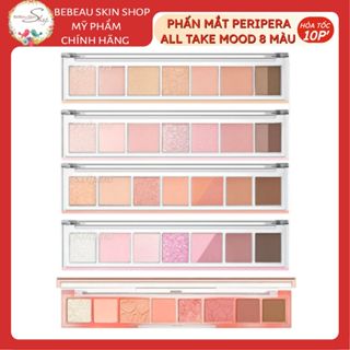 Bảng Phấn Mắt 8 Màu Peripera  All Take Mood Palette Cho Phong Cách Trang Điểm Hoàn Hảo - Bebeau
