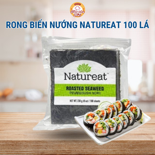 100 LÁ RONG BIỂN NATUREAT CUỘN CƠM, CUỘN KIMBAP CJ FOOD, 230G