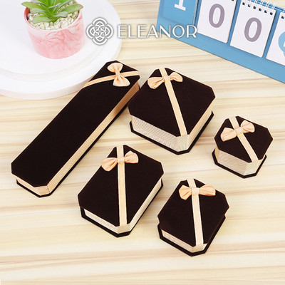 Hộp đựng quà tặng Eleanor Accessories đựng dây chuyền bông tai đính nơ hộp phụ kiện trang sức 8438