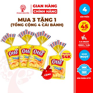 [MUA 3 TẶNG 1] Tổng cộng 4 Bịch Bánh mì Hoa Cúc Otto - Otto Brioche Tressée 290g