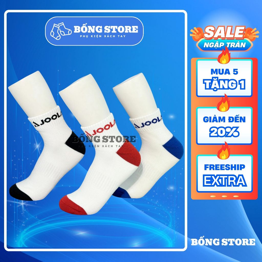 Tất Vớ Bống Store Pickelball Joola GEN 2 💖𝙁𝙍𝙀𝙀𝙎𝙃𝙄𝙋💖 Mềm Mại, Thể Thao