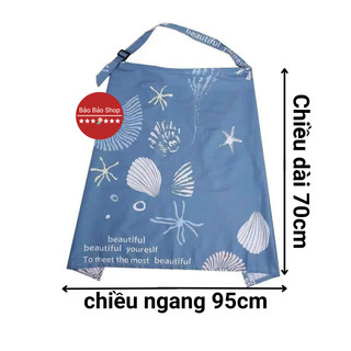 Khăn choàng cho con bú - Khăn choàng che bụi, che nắng cho bé