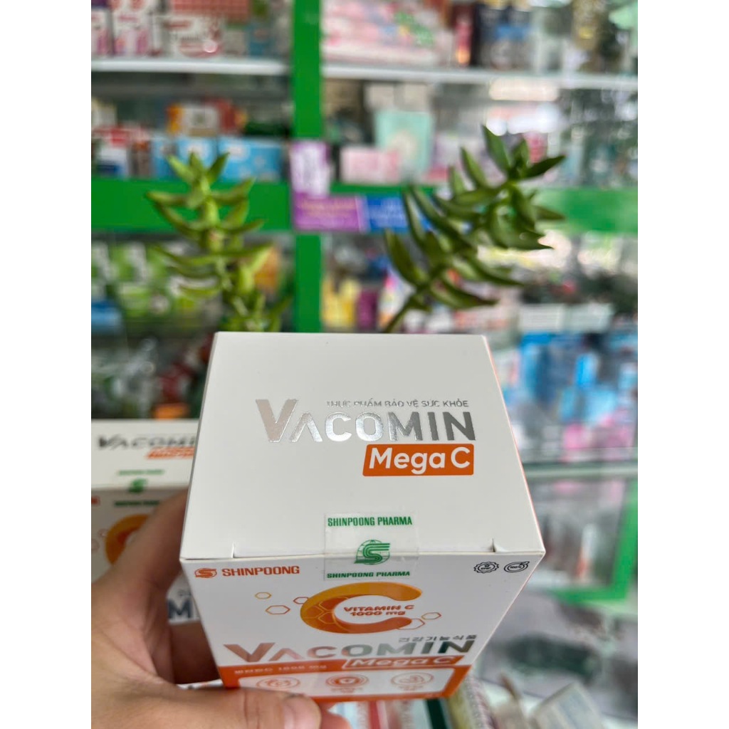 VitaminC 1000mg Vancomin Mega C tăng đề kháng, tăng hấp thu sắt, collagen - Hộp 60v - NT Bình An