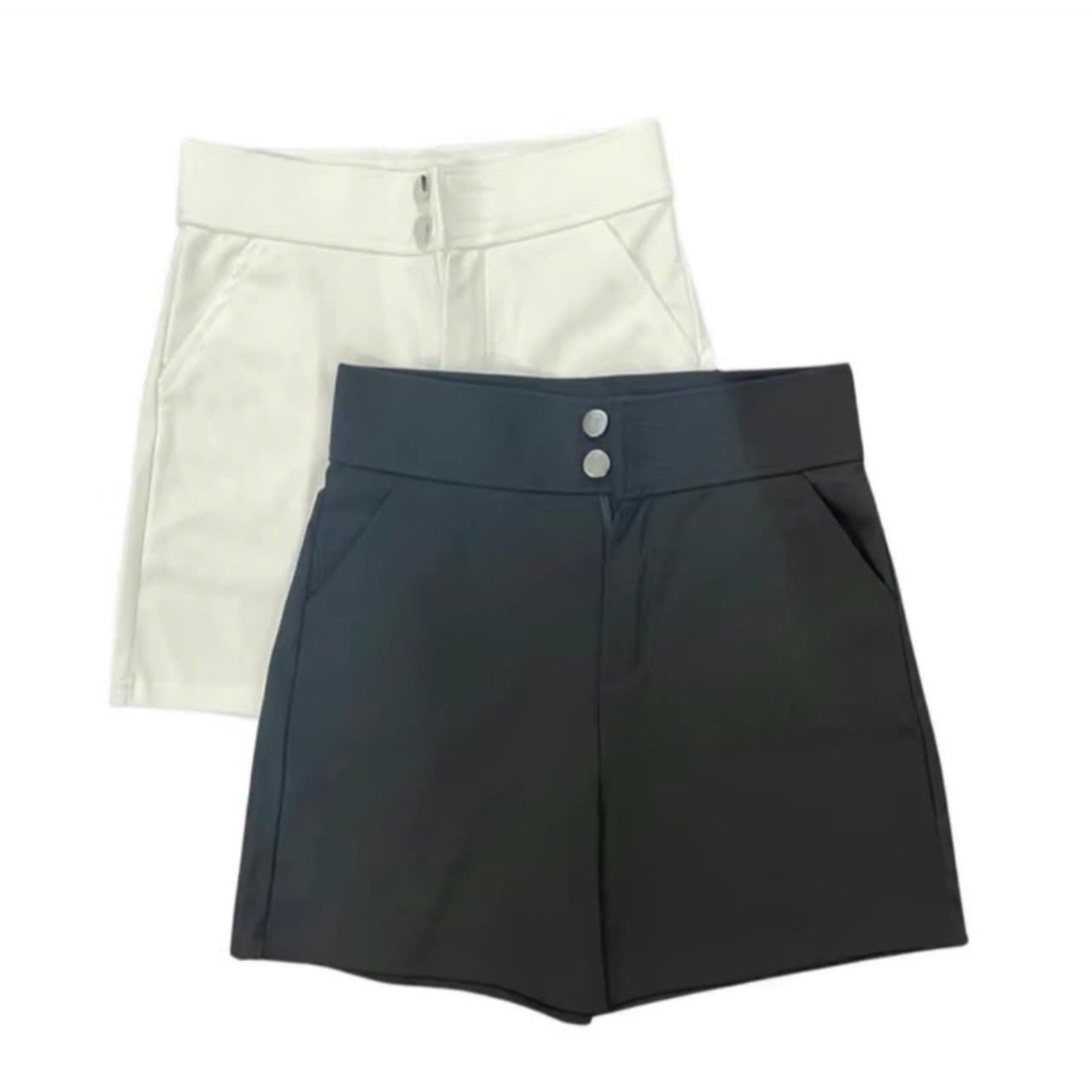 Quần Đùi Nữ,Quần Short Cạp Cao 2 Khuy chất Umi hàn Co Giãn 4 Chiều | BigBuy360 - bigbuy360.vn
