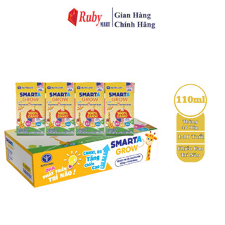 Thùng 48 hộp sữa bột pha sẵn Nutricare Smarta Grow 110ml dinh dưỡng cho trẻ thấp còi