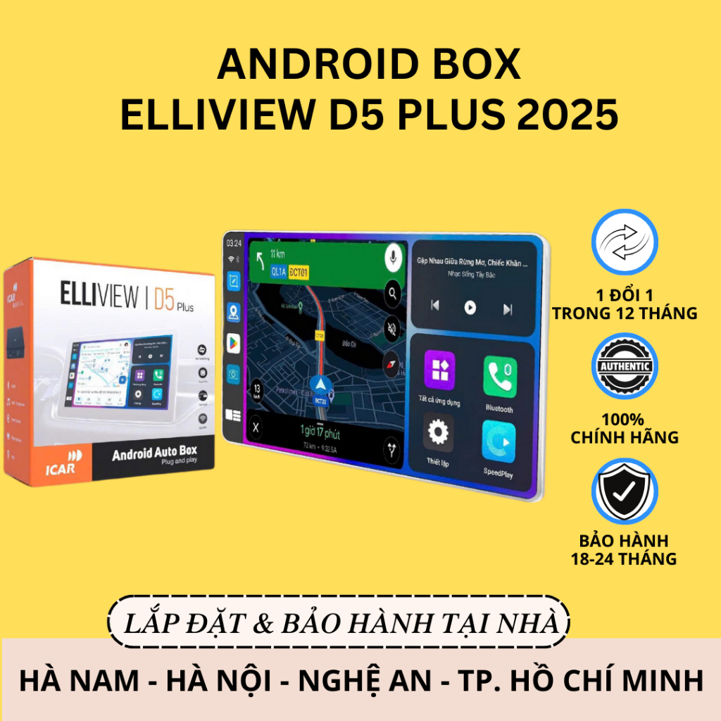 Android Box Elliview D5 PLUS | Chính Hãng 2025