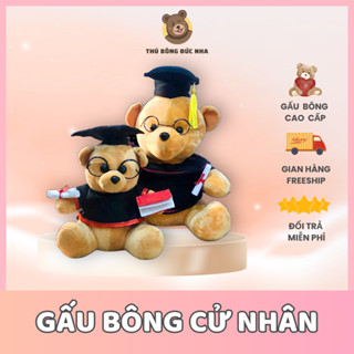 [Đắk Lắk Giao 1 Ngày] Gấu Bông Tốt Nghiệp, Cử Nhân Cao Cấp – Quà Tặng Sinh Viên, Vải Mịn, Ảnh Thật