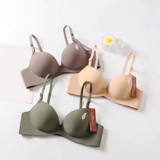 (Cúp A) Combo 3 Áo ngực nữ, Áo lót su đúc hình lá có may chống rách không gọng đệm 3cm LÁ LIỄU