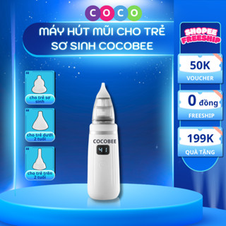 Máy hút mũi cho trẻ sơ sinh  COCO COCOBEEcầm tay, máy hút mũi cho bé 5 cấp độ hút mạnh, kèm 3 đầu hút silicon