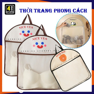  Túi Lưới Treo Đồ Đựng Tất Vớ Đồ Lót Có Quai Tiện Lợi - Giỏ Đựng Đồ Dùng Cá Nhân Treo Tường Đa Năng 
