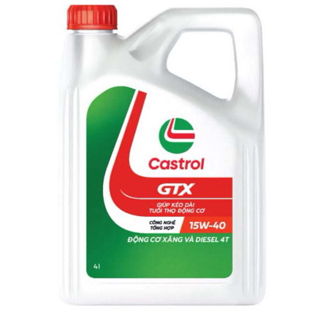 Nhớt castrol gtx 15W40 4L Chính Hãng 2025