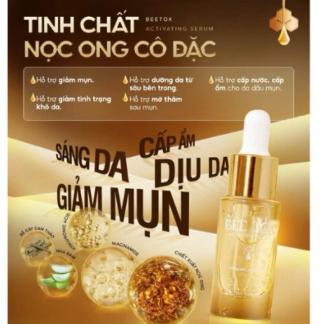 TINH CHẤT NỌC ONG 30ml - Bee Tox Activaning Serum 30ml