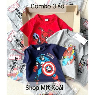  Combo 3 ÁO BÉ TRAI hình siêu nhân VNXK cao cấp  7-25kg  