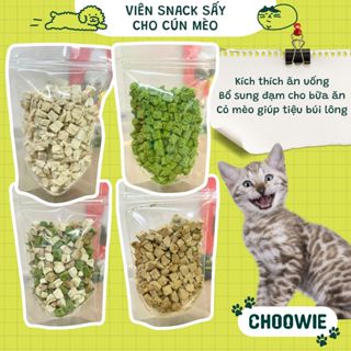 ⁍⁍ combo 5 túi 100 gram ⁌⁌ Snack sấy khô các loại cho chó mèo gà viên sấy khô, cỏ viên sấy khô