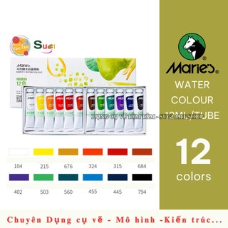 Màu nước Maries hộp 12 màu