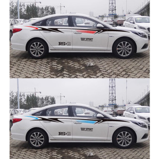 Tem xe ô tô thể thao TX05 (trắng đỏ)