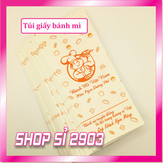 (combo 500 cái) Túi giấy bánh mì