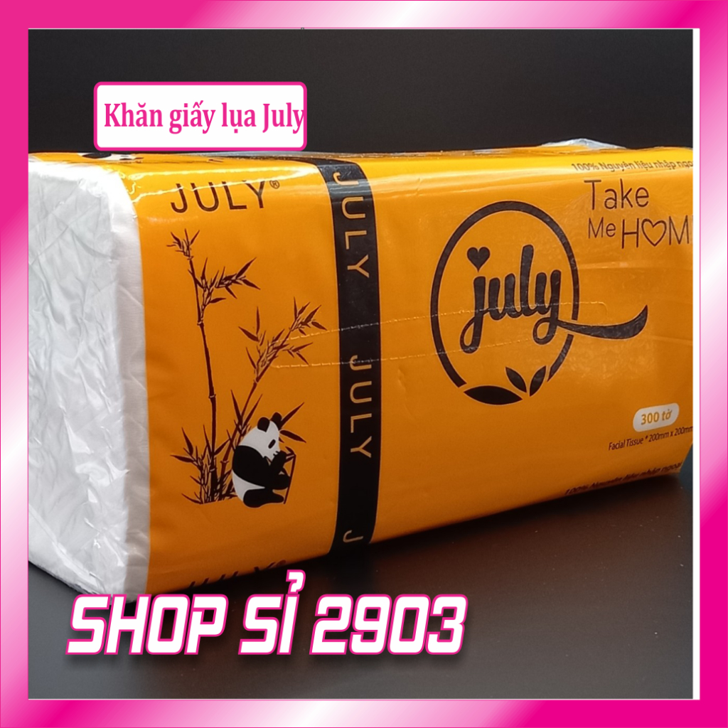 Combo 5 bịch khăn giấy lụa cao cấp July