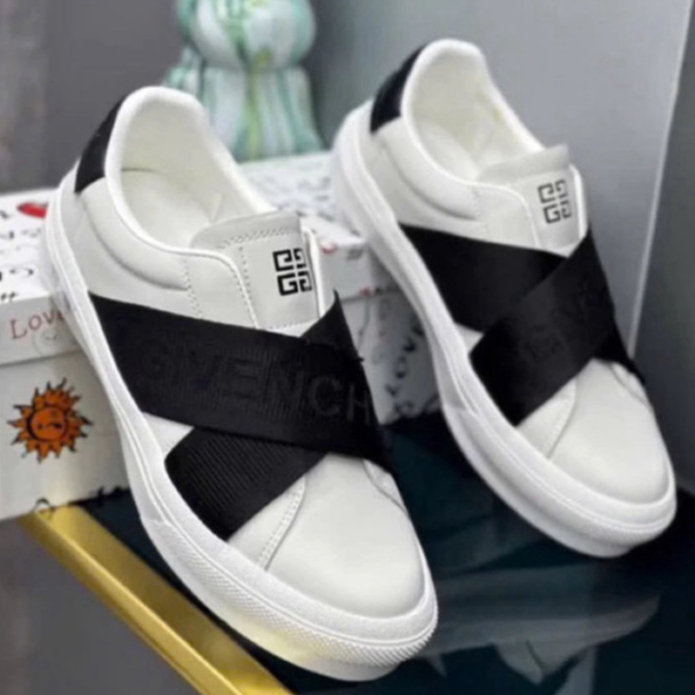 GIÀY SLIPON GI.VEN.CHY/ GIÀY LƯỜI NAM GVC QUAI CHUN CHÉO