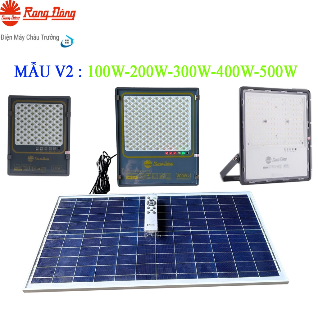 Đèn năng lượng mặt trời Rạng đông 500W -400W - 300W - 200W - 100W CP03.SL.RAD - VỎ NHÔM