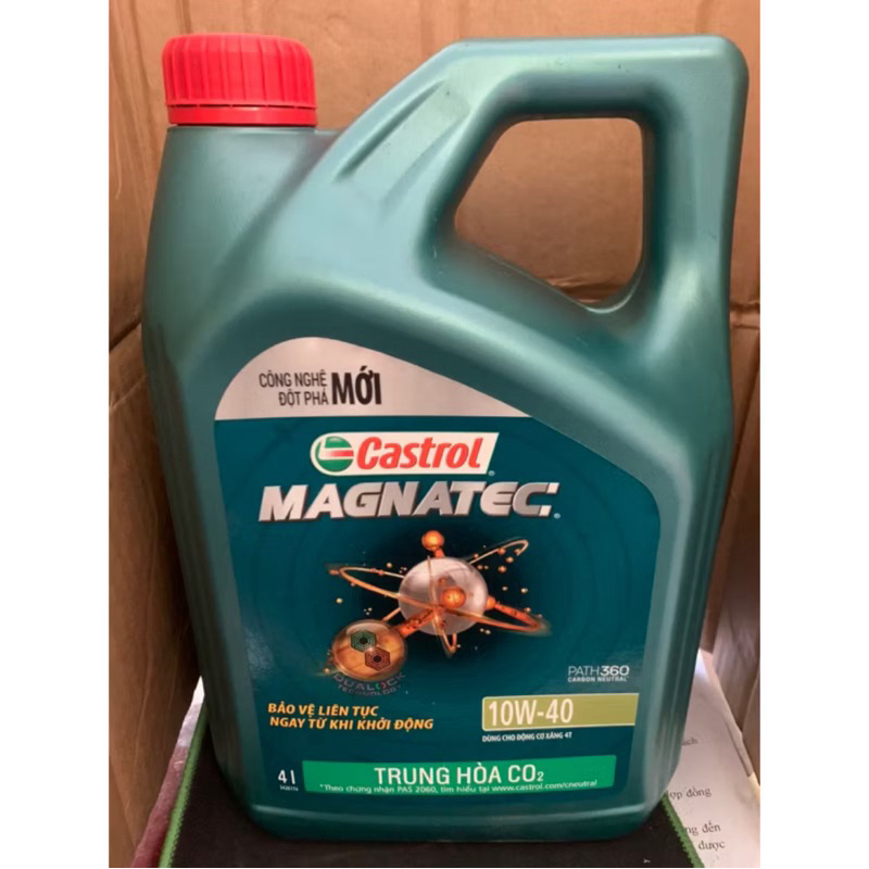 Nhớt Castrol Magnatec 10W40 4 Lít - Hàng Chính Hãng