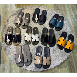 Dép Hát Văn Mờ Quai Da Bò Nam, Dép Nam Quai ngang (KHÔNG HỘP )