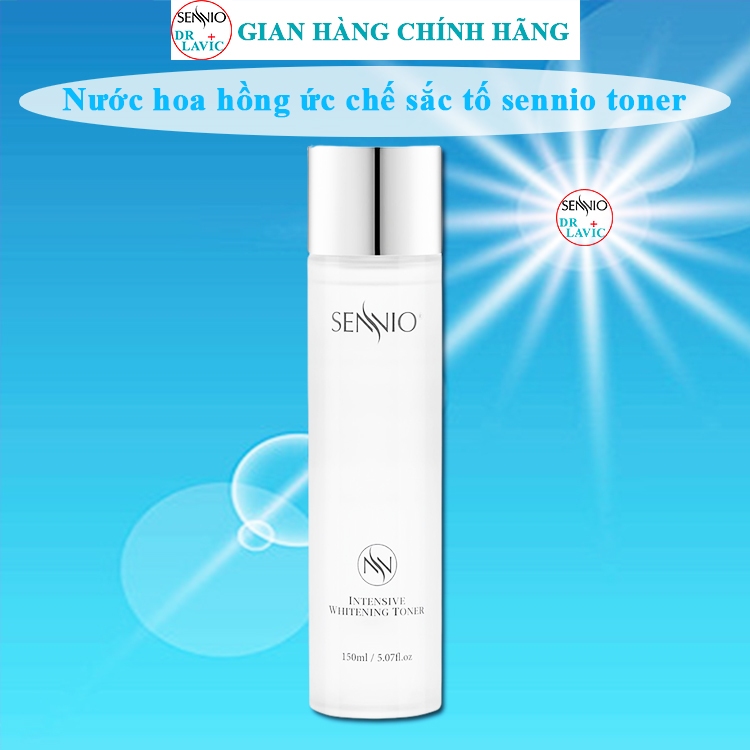 Nước hoa hồng sennio chính hãng intensive whitening toner sennio hàn quốc ức chế cân bằng da nám khô