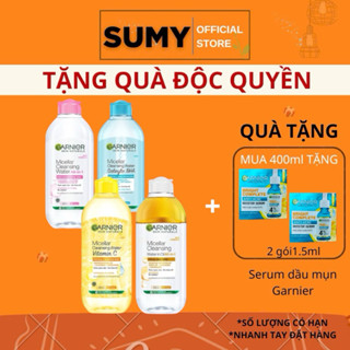 Nước Tẩy Trang Micellar Garnier Hồng Vàng Xanh Dành Cho Mọi Loại Da 125ml 400ml - SUMY